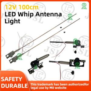 12V 100CM LED Whip Antenna Light